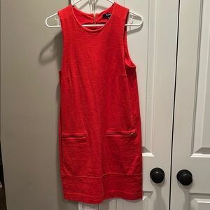 Madewell Vibrant Red-Orange Dress
